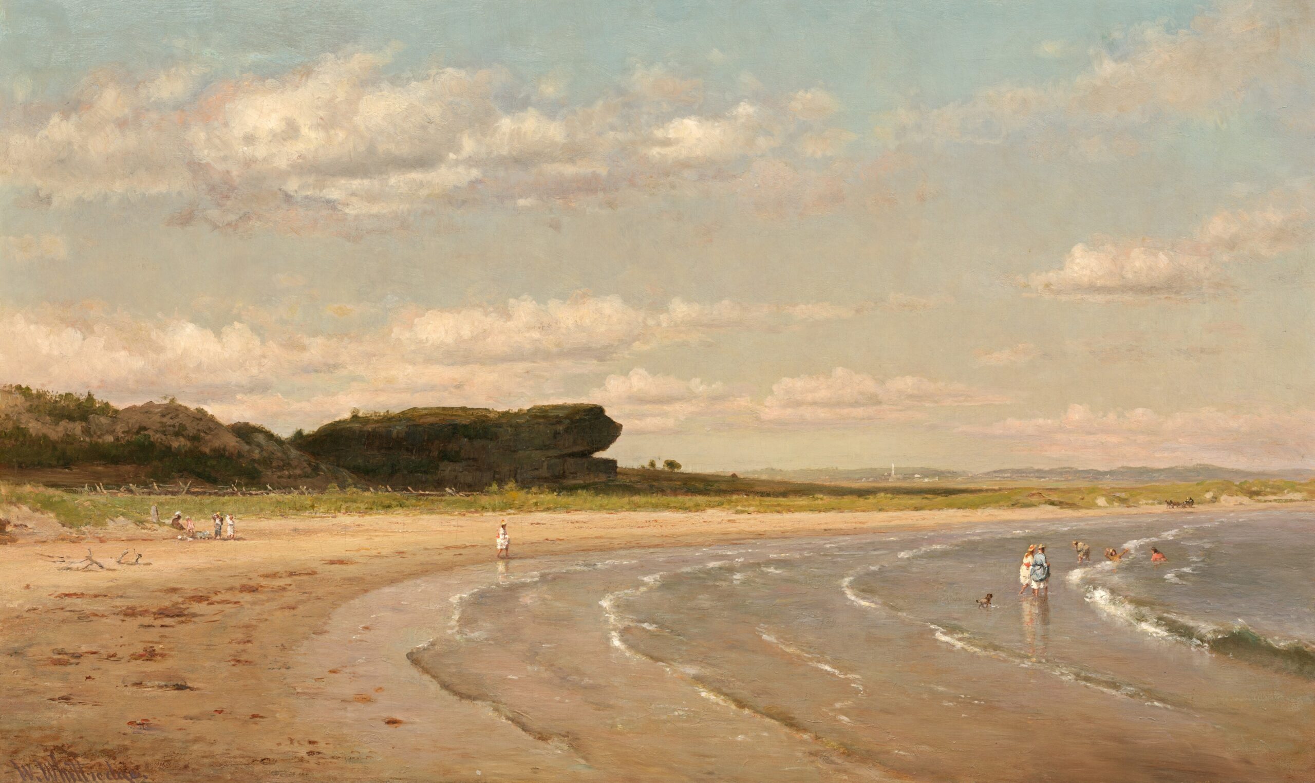 Second Beach, Newport, c. 1878/1880. Oil painting.